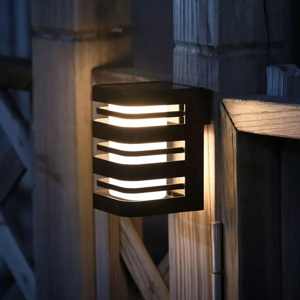 Aplica LED solara Agide, lumina rece, IP44