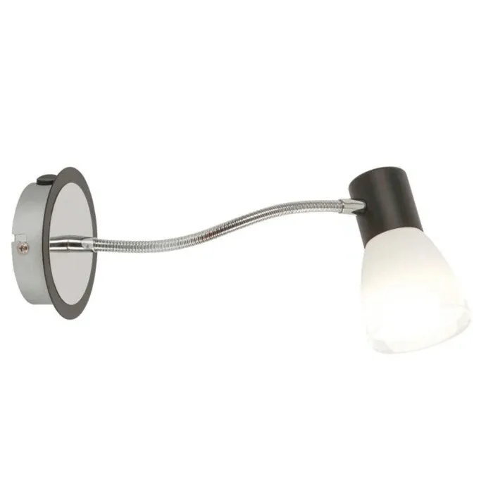 Aplica orientabila Ati 5975, 1 x E14, negru + crom, clasic