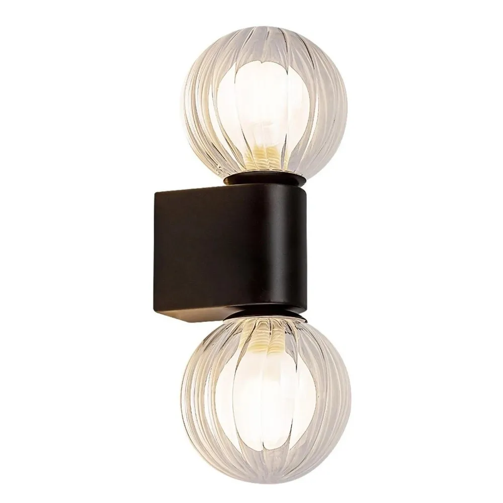 Aplica pentru baie Colzar 75022, 2 x G9, IP44, negru, modern
