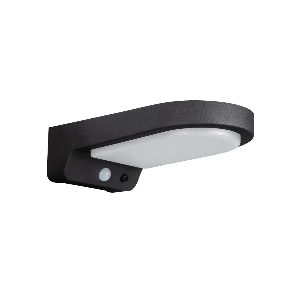 Aplica solara Mijas, 900 lm, lumina neutra, 4000K, IP54, negru
