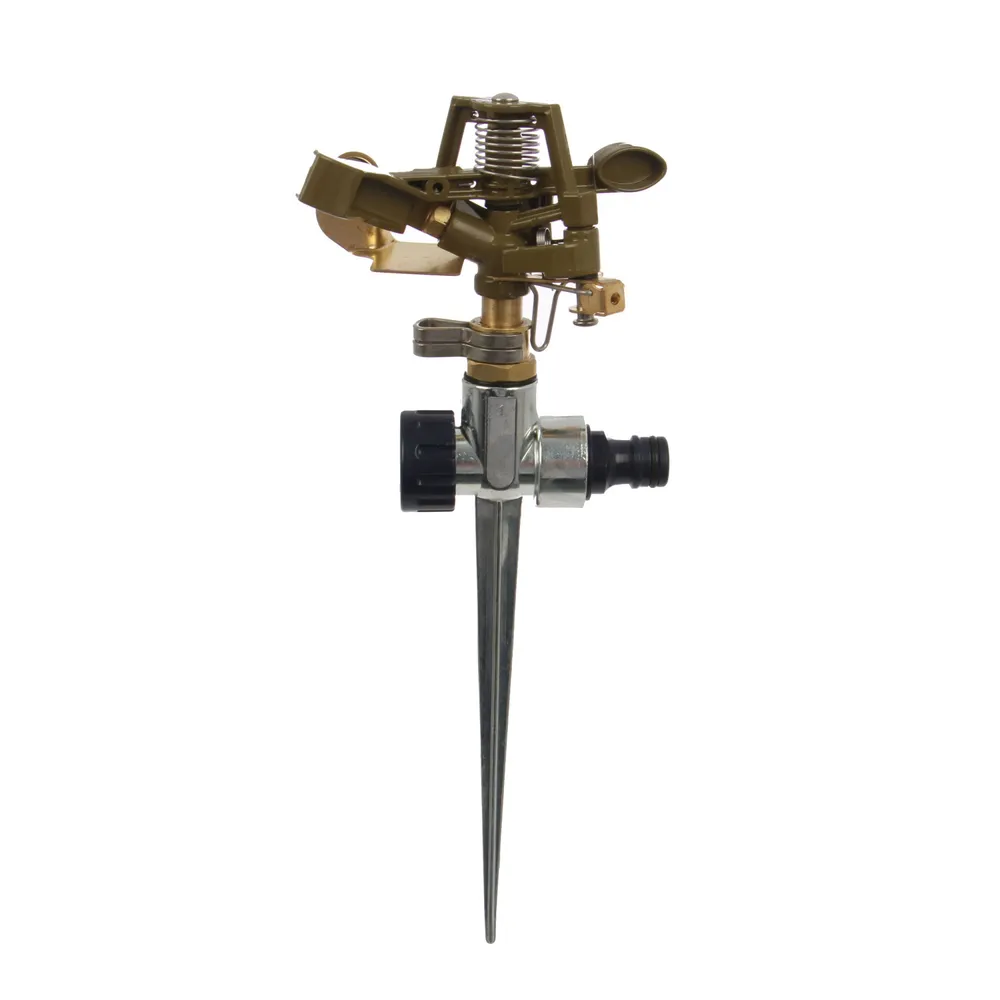 Aspersor Grunman, metal, cu tarus din zinc, 5 bar, raza 12 m