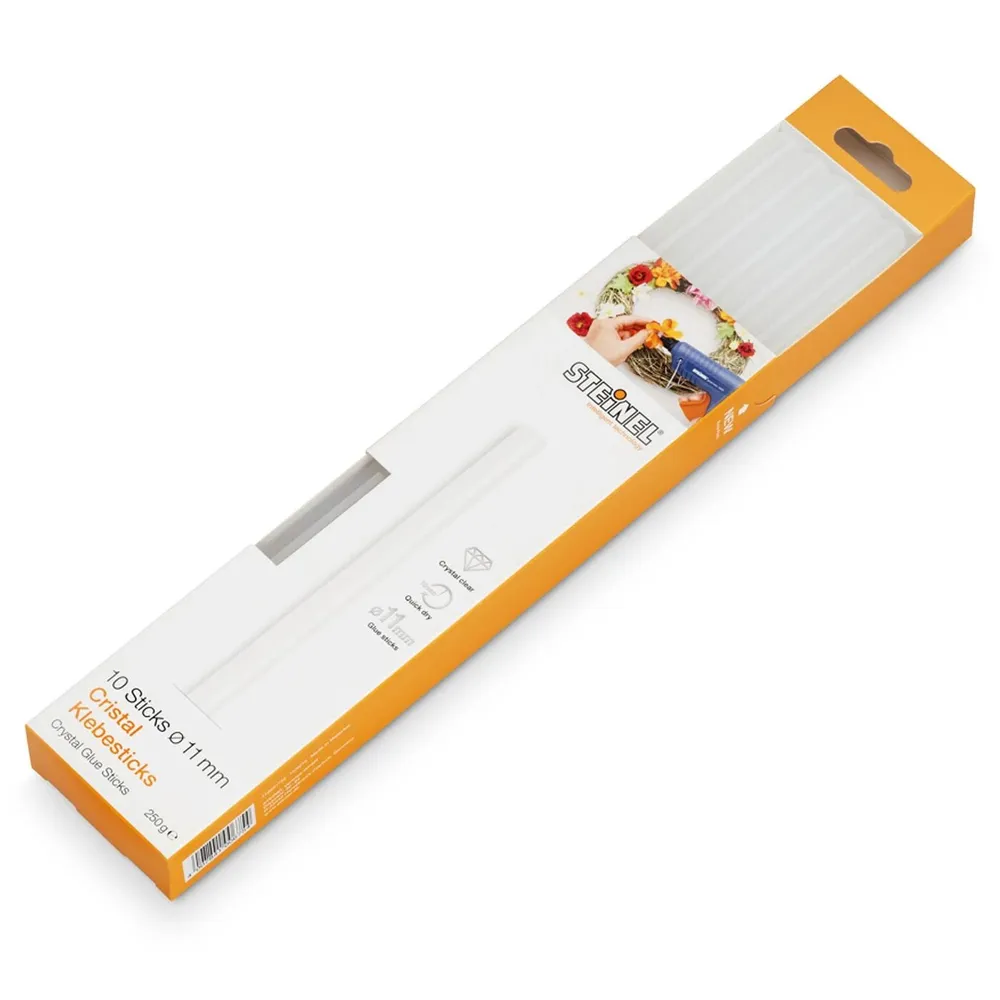 Baghete adeziv transparent, pentru lipire, Steinel Cristal, 11 x 250 mm, set 10 bucati