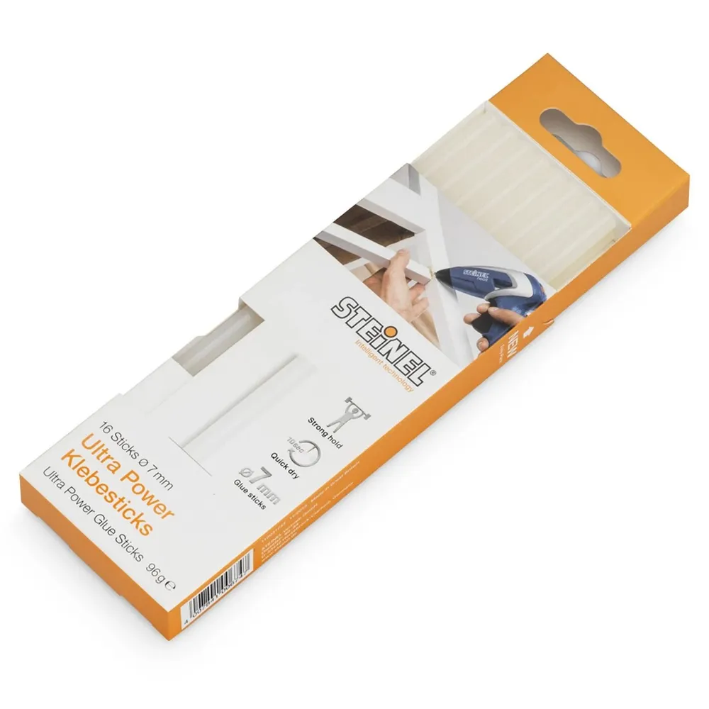 Baghete adeziv transparent, pentru lipire, Steinel Ultra Power, 7 x 150 mm, set 16 bucati