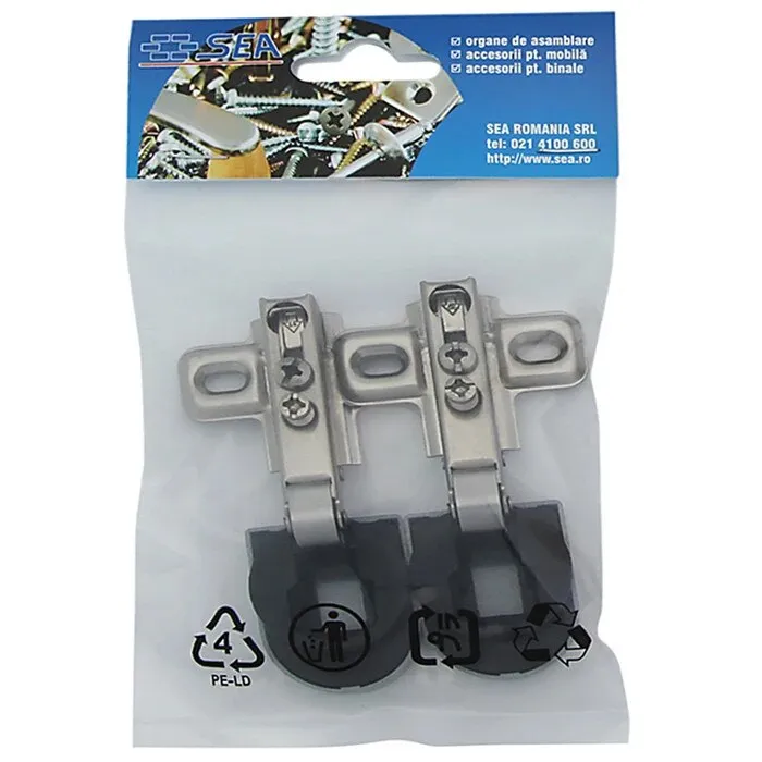 Balama pentru usi din sticla, 8.5 mm, set 2 bucati