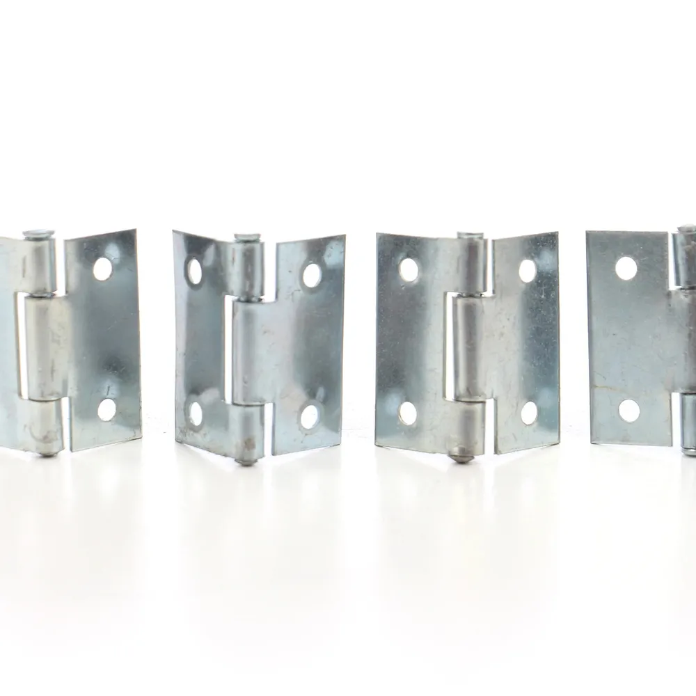 Balamale cu aripi plane, zamac, set 4 bucati, 30x30mm, finisaj zincat alb