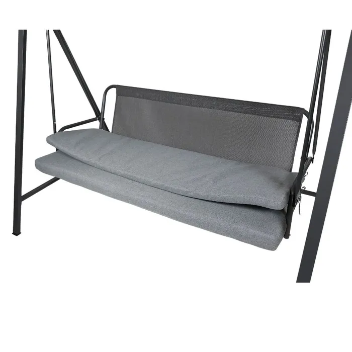 Balansoar gradina, 3 persoane, Grandio Mob Lisa, structura metal, gri, 206 x 122 x 174 cm — imaginea 5
