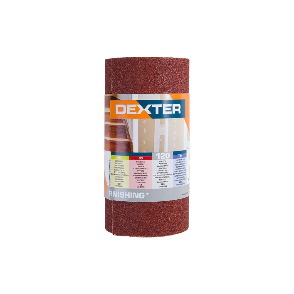 Banda abraziva Dexter pentru slefuire lemn, 2500 x 115 mm, granulatie 120