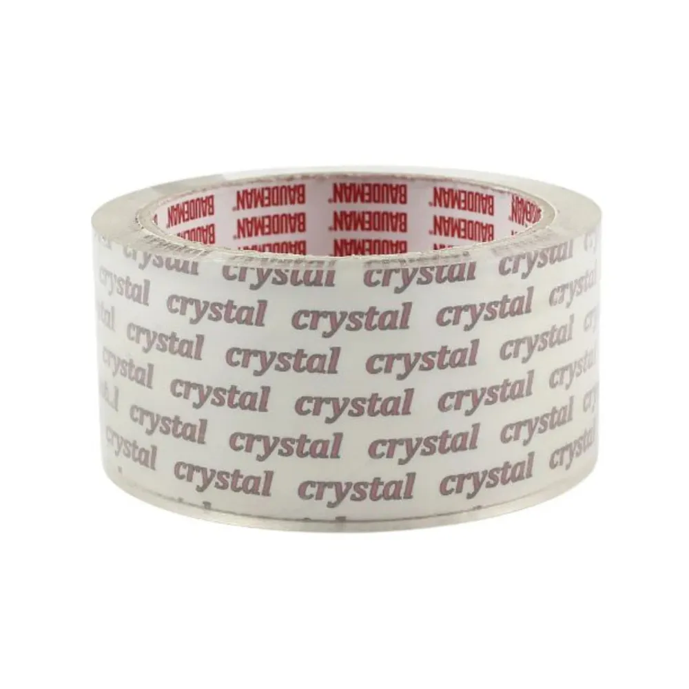 Banda adeziva pentru ambalare, Baudeman Cristal, transparent, 60 m x 48 mm