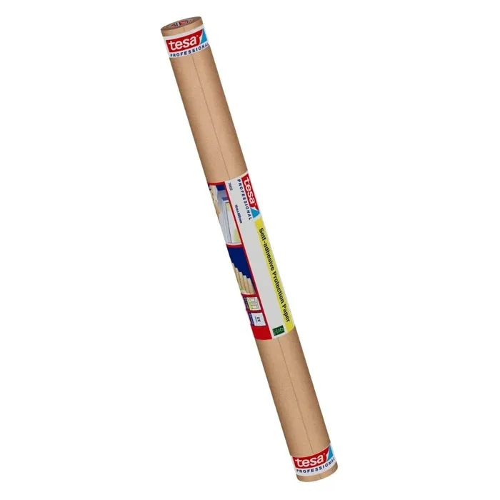 Banda adeziva Tesa, protectie suprafete, maro, 10m x 600mm