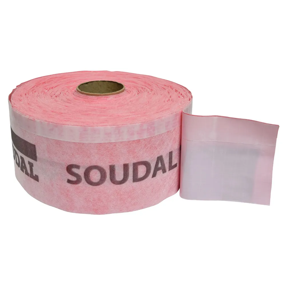 Banda antivapori, pentru montaj usi si ferestre, din textil, Soudal, interior, 7 cm x 30 m