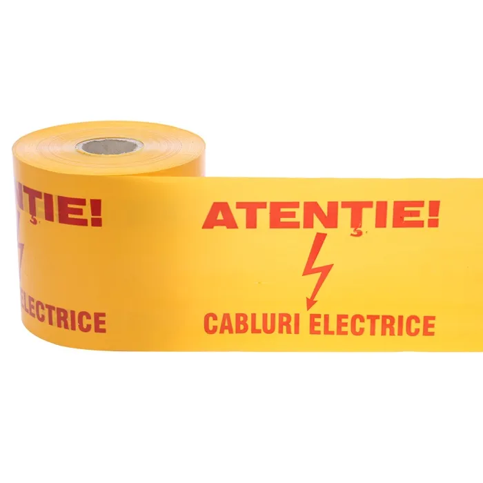 Banda avertizare retele electricitate, 0.25 x 750 m