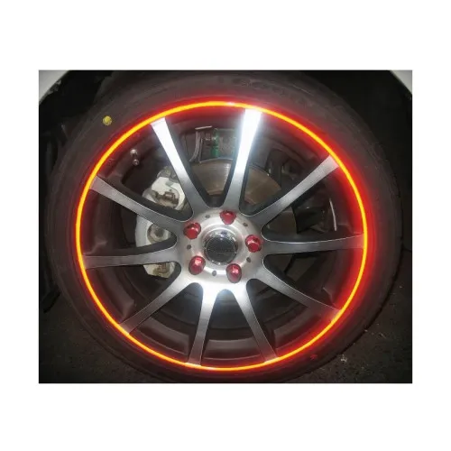 Banda decorativa jante auto 0.64 cm x 9.6 m culori multiple — imaginea 4