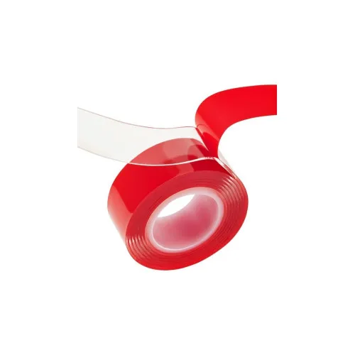 Banda dublu adeziva transparenta profesionala 10mm x 25 m