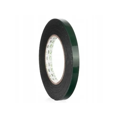 Banda dublu adeziva verde 10mm x 10m grosime 1mm