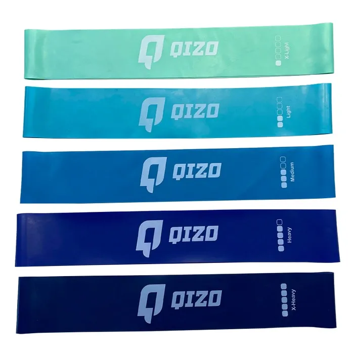 Banda elastica pentru antrenament, Qizo HKRB6004, 30 x 5 cm, set 5 bucati