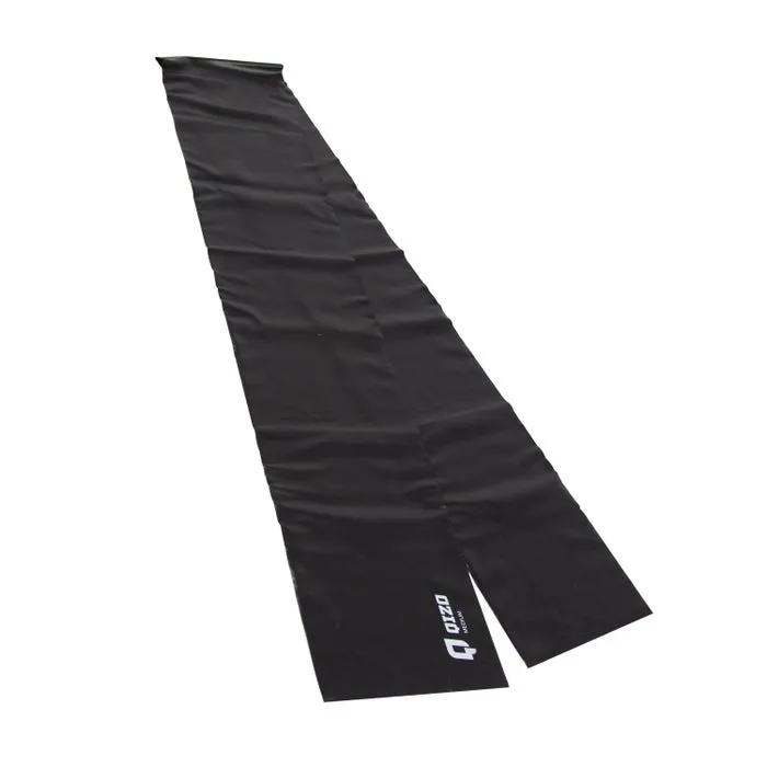 Banda elastica pentru fitness Qizo, negru, 150 x 15 cm