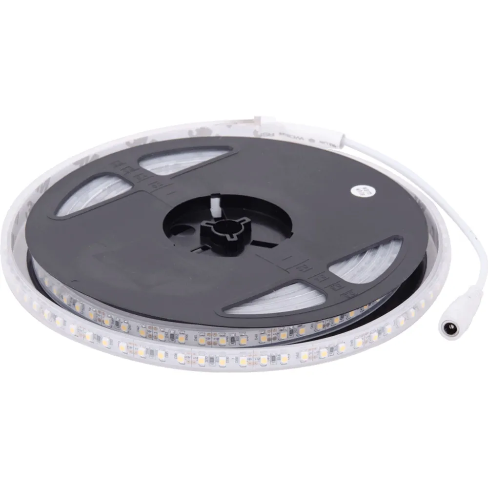 Banda LED, 12 V, 540 lm/ml, L 5 m, IP65, 14.4 W/m, lumina calda, 60 leduri