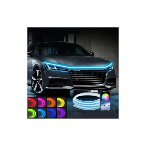 Banda led capota 12V 180cm RGB multicolora ip68 control prin aplicatie — imaginea 3