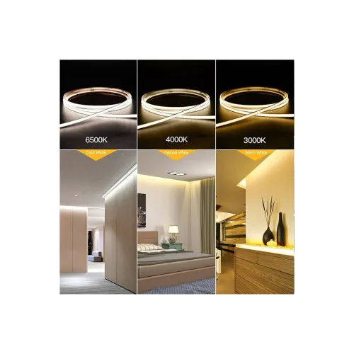 Banda LED COB latime 8mm 12V , alb rece , 5 metri ,12W/metru — imaginea 4