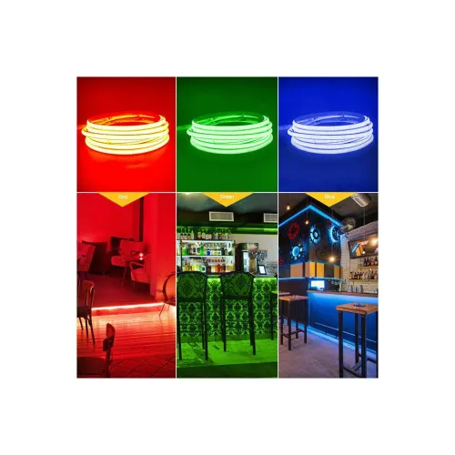 Banda LED COB latime 8mm 12V , alb rece , 5 metri ,12W/metru — imaginea 5