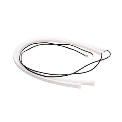 Banda LED DRL flexibila 30cm 12V lumina alba set 2 bucati — imaginea 2