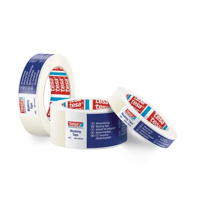 Banda mascare tesa 4325, alb, interior, 50 m x 19 mm