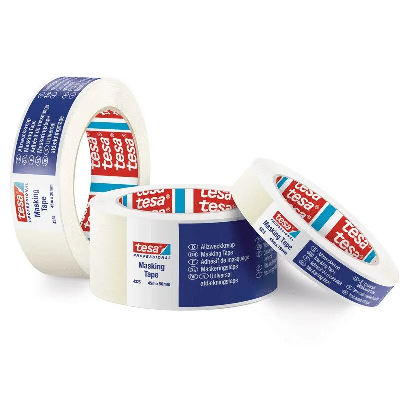 Banda mascare tesa 4325, alb, interior, 50 m x 50 mm