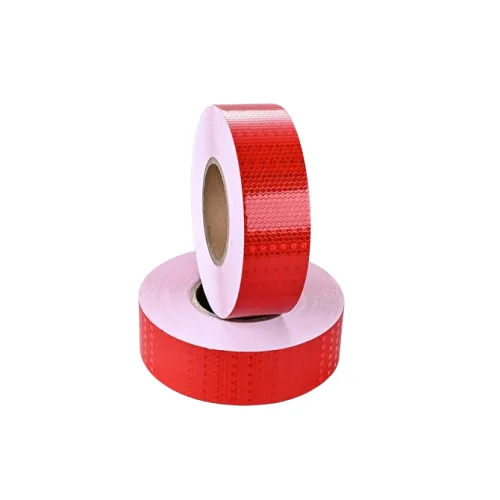 Banda reflectorizanta tip fagure culoare Rosie 5cmx25m — imaginea 3