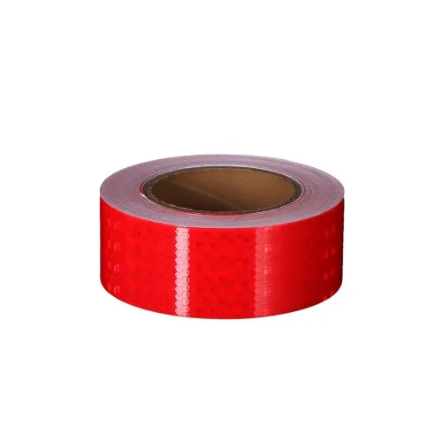 Banda reflectorizanta tip fagure culoare Rosie 5cmx25m