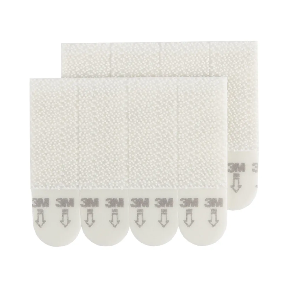 Banda velcro 3M Command, pentru tablouri mici, max 1.8 kg, alb (set 4 buc)