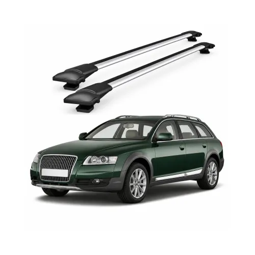 Bare portbagaj transversale auto aluminiu compatibile Audi A6 Allroad (C8) 2019-> 96 cm