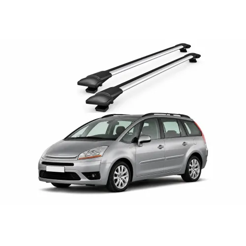 Bare portbagaj transversale auto aluminiu compatibile Citroen C4 MPV 2006-2013 92-100 cm