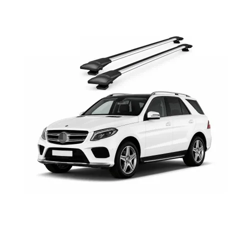Bare portbagaj transversale auto aluminiu compatibile Mercedes Benz GLE (W166) SUV 2015-2019 96-100 cm