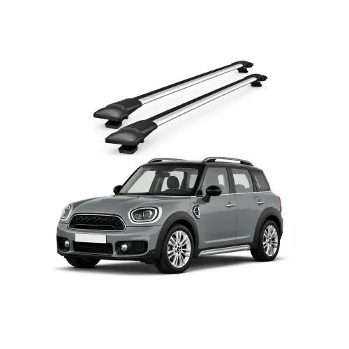 Bare portbagaj transversale auto aluminiu compatibile Mini Countryman (F60) SUV 2017-> 84-84 cm