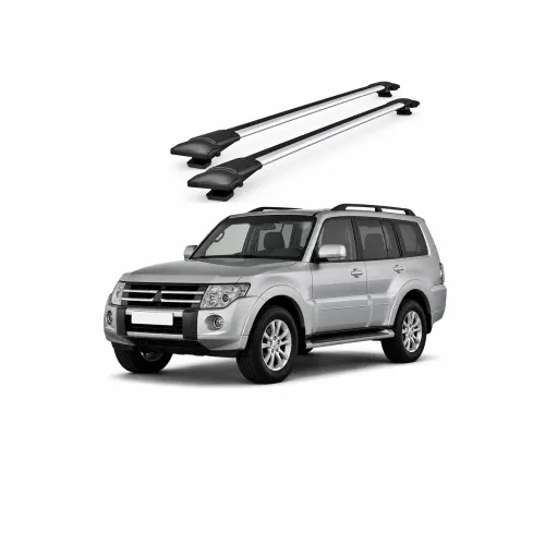 Bare portbagaj transversale auto aluminiu compatibile Mitsubishi Pajero (Mk4) SUV 2007-> 92-96 cm