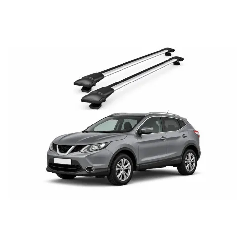 Bare portbagaj transversale auto aluminiu compatibile Nissan Qashqai (J11) SUV 2014-> 92-100 cm