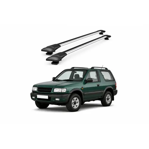 Bare portbagaj transversale auto aluminiu compatibile Opel Frontera SUV 3/5 usi 1999-2004 92-92 cm