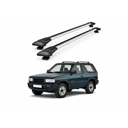 Bare portbagaj transversale auto aluminiu compatibile Opel Frontera SUV 3/5 usi 1992-1998 92-92 cm