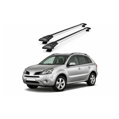 Bare portbagaj transversale auto aluminiu compatibile Renault Koleos SUV 2008-2012 96-96 cm