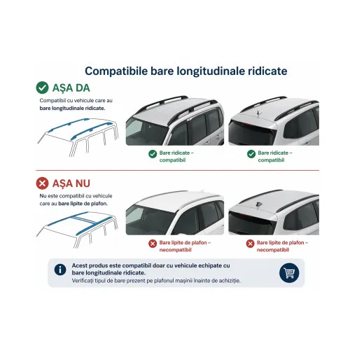 Bare portbagaj transversale auto aluminiu compatibile Subaru Ascent SUV 2019-> 96-100 cm — imaginea 2