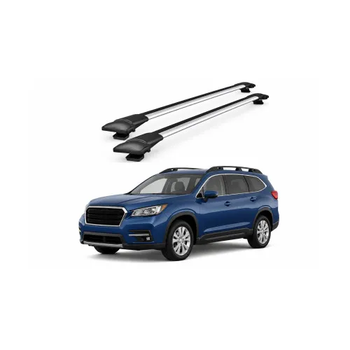 Bare portbagaj transversale auto aluminiu compatibile Subaru Ascent SUV 2019-> 96-100 cm