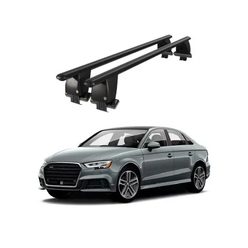 Bare transversale portbagaj auto aluminiu compatibile plafon neted Audi A3 8V 2013-> argintii sau negre Kit-103 — imaginea 2