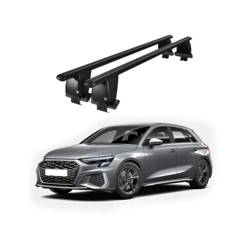 Bare transversale portbagaj auto aluminiu compatibile plafon neted Audi A3 8Y Sportback 2020-> argintii sau negre Kit-105 — imaginea 2