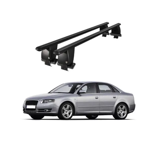 Bare transversale portbagaj auto aluminiu compatibile plafon neted Audi A4 B7 8E 8H 2004-2007 argintii sau negre Kit-101 — imaginea 2