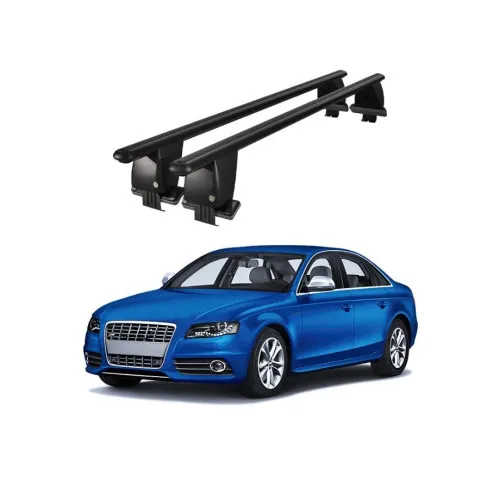 Bare transversale portbagaj auto aluminiu compatibile plafon neted Audi A4 B8 8K 2007-2012 argintii sau negre Kit-101 — imaginea 2