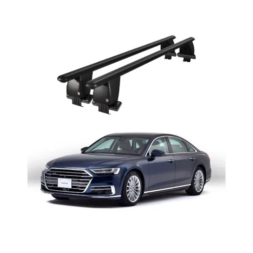 Bare transversale portbagaj auto aluminiu compatibile plafon neted Audi A8 D5 4N 2017-> argintii sau negre Kit-105 — imaginea 2