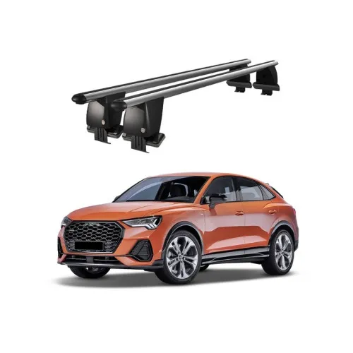 Bare transversale portbagaj auto aluminiu compatibile plafon neted Audi Q3 F3 Sportback 2019-> argintii sau negre Kit-101