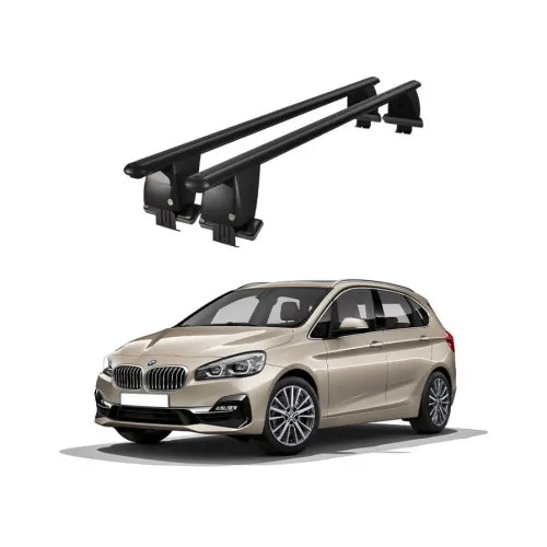 Bare transversale portbagaj auto aluminiu compatibile plafon neted BMW Seria 2 F45 Active Tourer 2014-> argintii sau negre Kit-109 — imaginea 2
