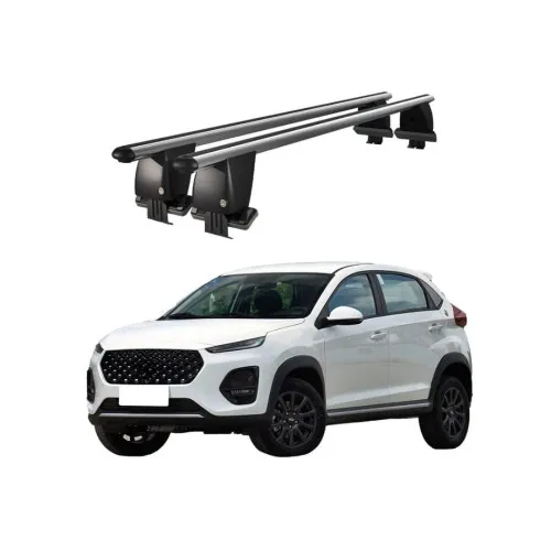Bare transversale portbagaj auto aluminiu compatibile plafon neted Chery Tiggo 2 2016-> argintii sau negre Kit-101