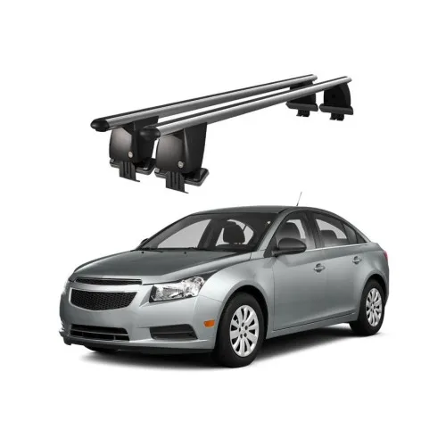 Bare transversale portbagaj auto aluminiu compatibile plafon neted Chevrolet Cruze Hatchback 2009-2016 argintii sau negre Kit-109